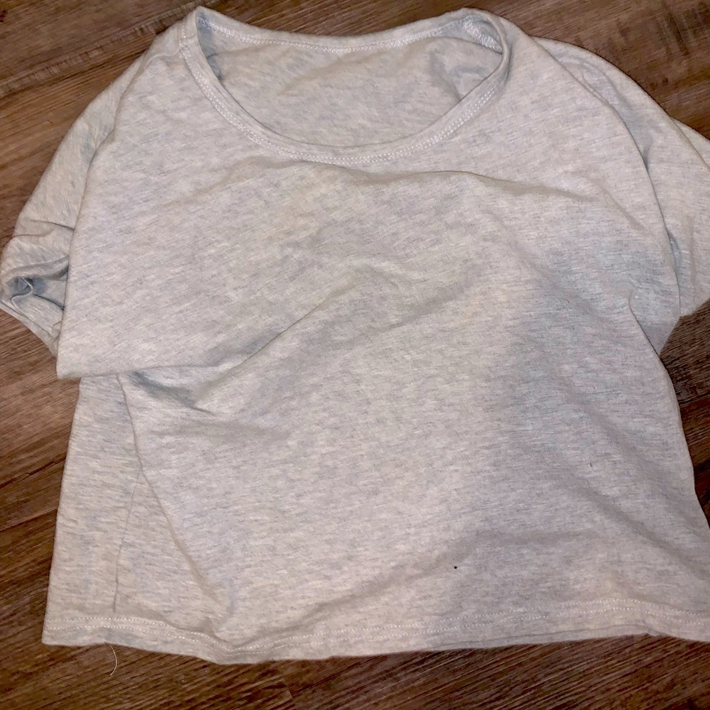 Grey SHEIN crop top